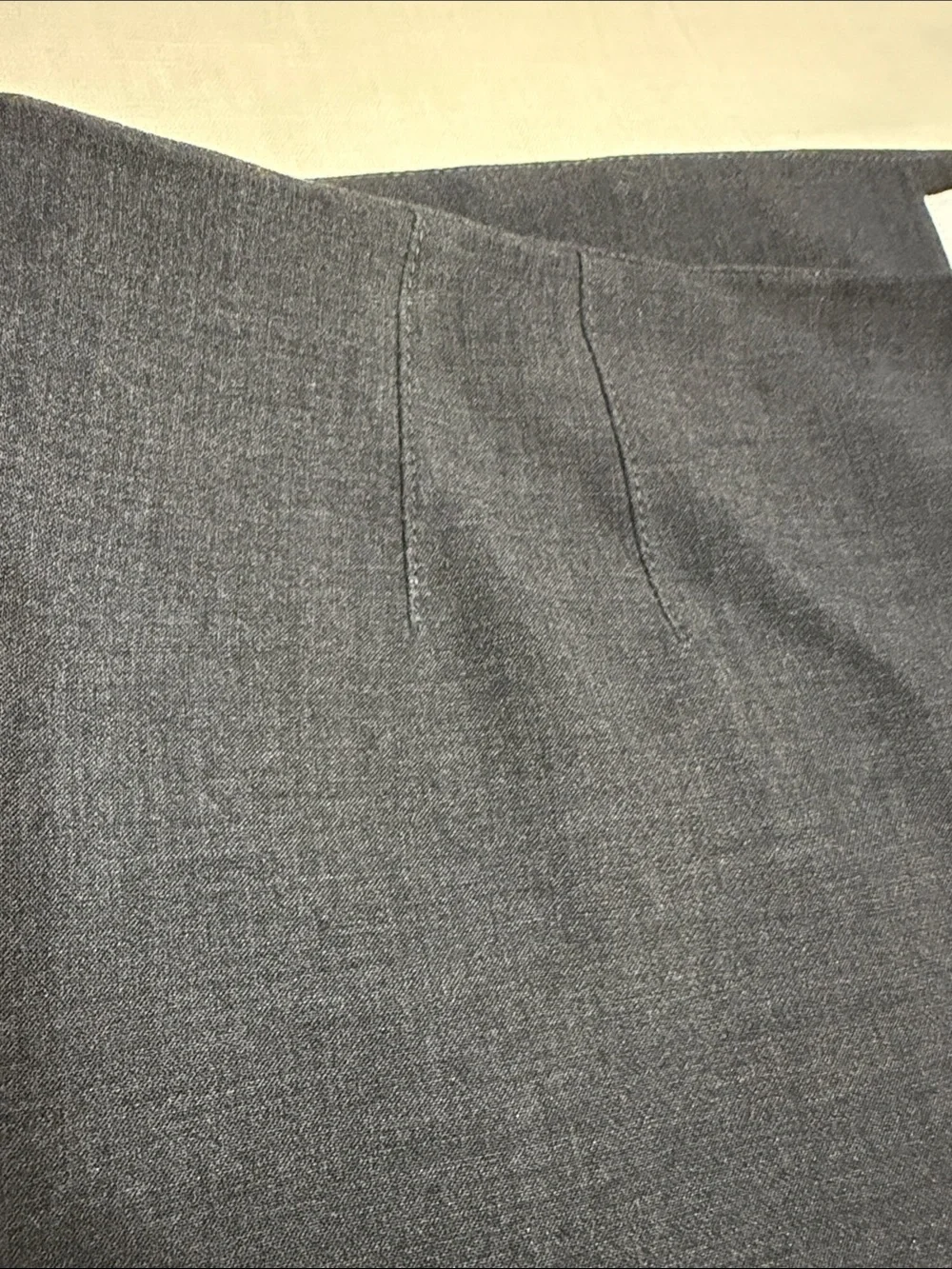 Talbots Women's Gray Straight-Leg Trousers, Side Zipper Entry. Size 16. - Picture 6 of 12